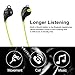Sunnest Bluetooth Headphones Earbuds Wireless Sports Stereo Headsets with Mic Sweatproof Noise Canceling for iPhone 7/7 Plus, 6s/6s Plus, 6/6 Plus,iPad, Android Smartphones, Tablets