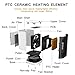 WEINAS Portable Space Heater, Ceramic Electric Heater 950W Auto Oscillating 3 Modes 2S Heat-up, Overheat/Tip-Over Protection Personal Desk Heater Fan for Home Office