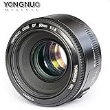 Yongnuo YN50mm F/1.8 Lens Large Aperture AF Lens In Black For Canon EOS
Rebel Digital Camera