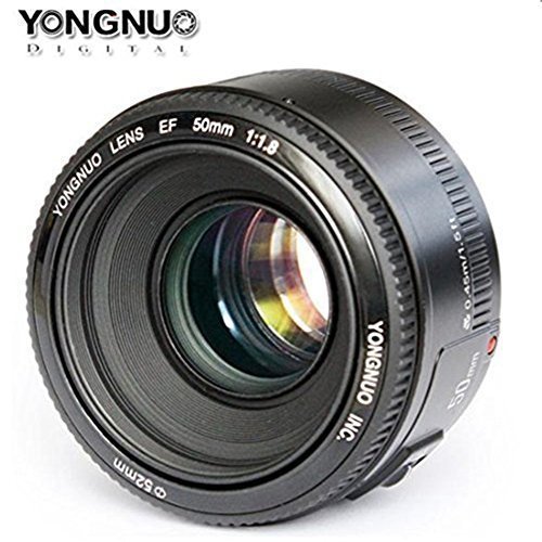 Yongnuo YN50mm F/1.8 Lens Large Aperture AF Lens In Black For Canon EOS Rebel Digital Camera