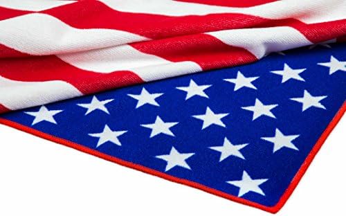 Microfiber Beach Towel American Flag Print "Great America" 100% Polyester 28"x55"