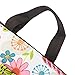 Mziart Oxford Cloth Insulated Lunch Bag Reusable Lunch Box Tote Bag Cooler Bag for Women Adults (Colorful Flowers)