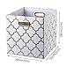 BAIST Cube Storage Bins,Fancy Foldable Canvas Decorative Gold Storage Cubes Bins Basket for Toys Clothes Books Large Square,4-Pack
