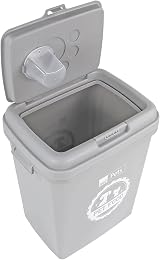 Taylor & Brown 40L Grey Airtight Pet Food Container with Flip Top Locking System view 5