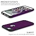 iPhone 6 Cases, Vogue Shop 2in1 Hybrid Hard PC Cover and Inner Soft Silicone Corner Protection High Impact Defender Combo Shell Case for iPhone 6 4.7 inch (Purple+Black)