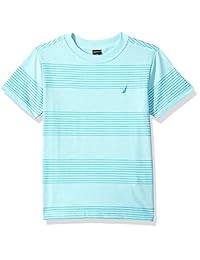Nautica - Camiseta de manga corta para niño, diseño de rayas
