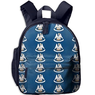 Children Pre School Backpack Boy&girl's Louisiana Flag USA Book Bag