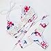 RUUHEE Womens Push up Padded Cross Front Bikini Floral Printing Swimsuit 2 Piece (L(US Size 6-8), Rose Red)