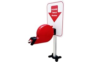 KOQICALL 2 Digit Take A Number System Ticket Dispenser with Counter Stand and 1 Roll Take a Number Tickets 2000 Tickets for Q