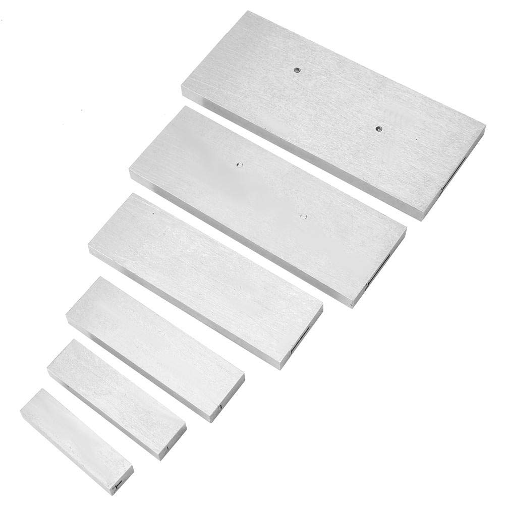 6Pcs Parallel Block Steel Adjustable Size Parallel Block Measuring Set from 3/8~2-1/4in Adjustment Range for Accurate Measurement