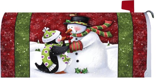 Mailbox Makeover - Welcome Friends Snowman & Penguin