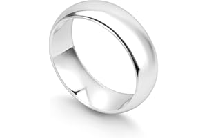 KEZEF Sterling Silver Wedding Band Ring for Men and Women | 2mm to 6mm Width | Hypoallergenic Wedding Bands for Her and Him