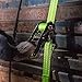 VULCAN Ratchet Strap with Wire Hooks - 2 Inch x 15 Foot - 4 Pack - High-Viz - 3,300 Pound Safe Working Load