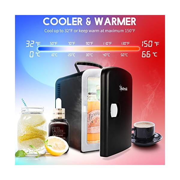 Astro Mini heladera 4 Lts 6 Latas Alimentos Medicinas Negro - Imagen 4