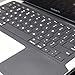 TopCase SOLID BLACK Keyboard Silicone Skin Cover with palm rest area for Macbook Pro 13-Inch A1278 including TopCase Mouse Pad