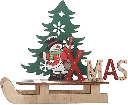 Christmas Wooden Sled With New Design 2019 Christmas Ornament