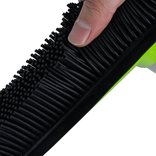 Green Rubber Broom and Silicone push broom have Soft Natural Rubber