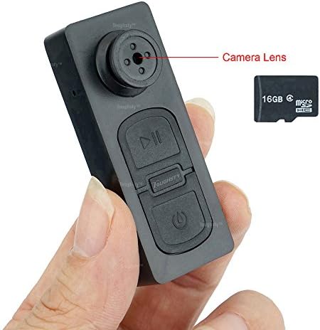 Toughsty™ Button Phinhole Hidden Camera Camera Mini SD Card DVR-Built in 16GB TF Card