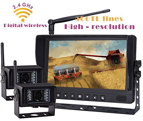 Digital Wireless Rear View Backup Reverse Camera System, 9