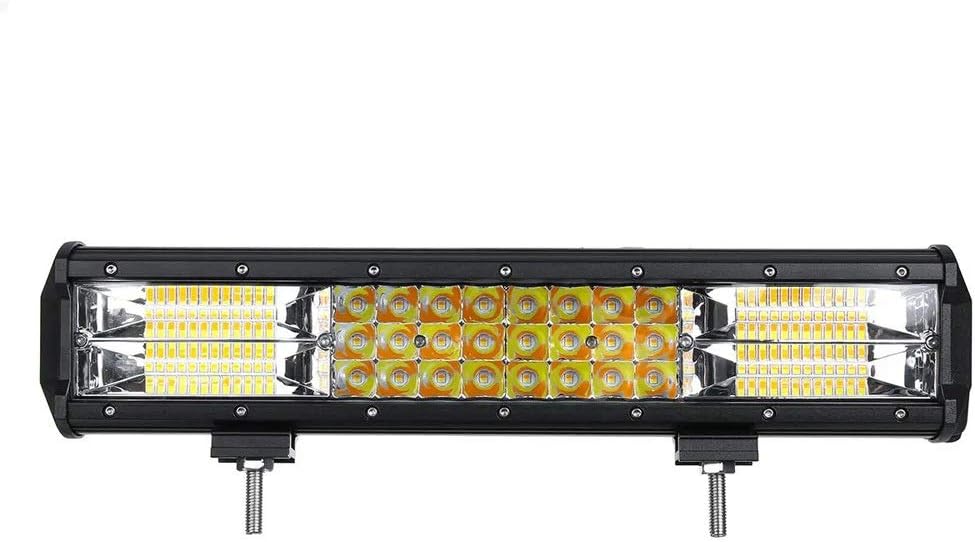 LED Light Bar 216W LED Work Light Bar Strobe Flash Lamp Dual Color