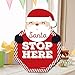 Big Dot of Happiness Jolly Santa Claus - Santa Stop Here Yard Sign - Christmas Welcome Yard Sign