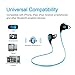 LOVRI Wireless Sports Stereo Bluetooth V4.1 Noise Cancelling In-Ear Headphones with Microphone - Blue and Black