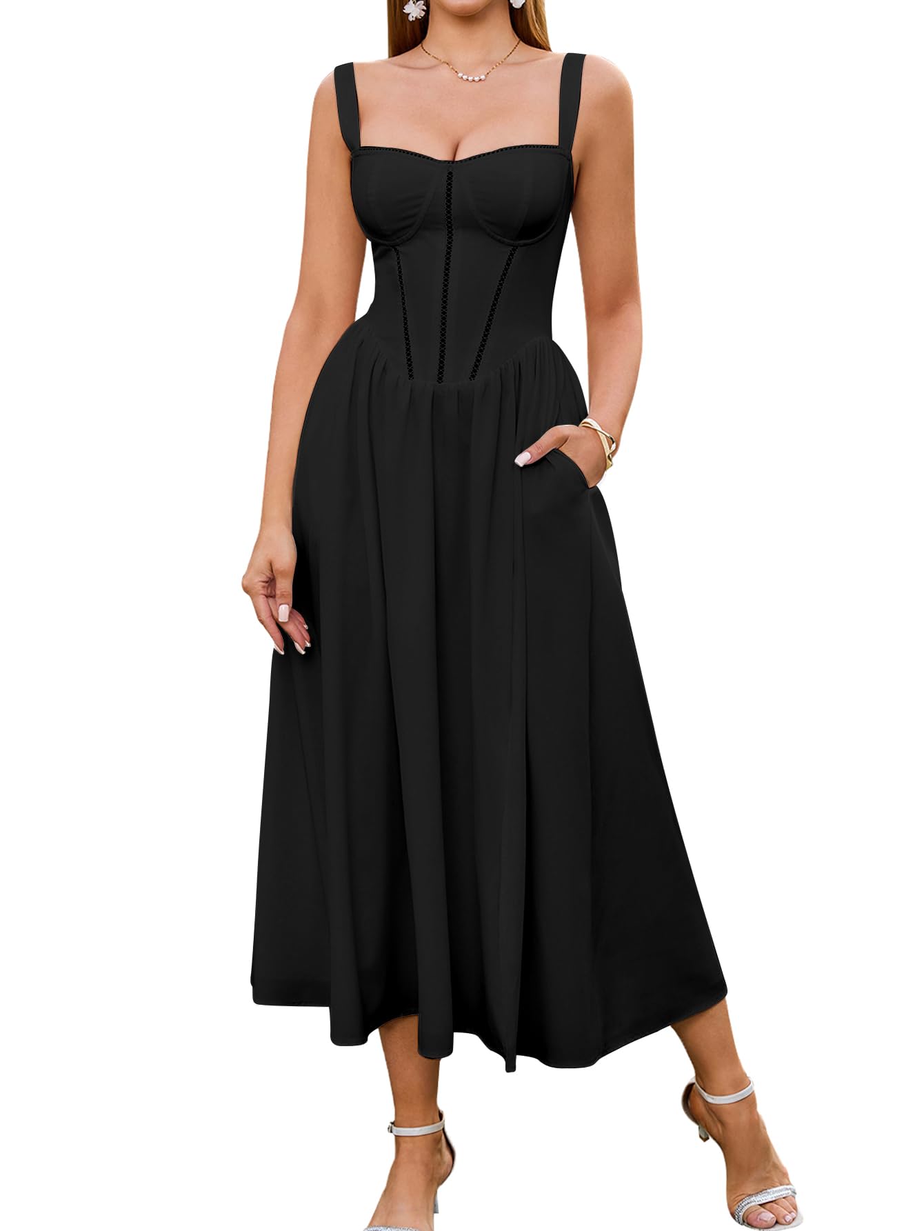 emerald corset dress Queendancer Women Sparkly Green Prom A Line Size:3/36 Women's Black Suit Dresses revert-aug-2025