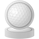 KFJBPB 50PCS Golf Ball Party Paper Plates 7 Inch, Disposable Golf Birthday Party Supplies Cake Dessert Plates for Birthday Baby Shower Sports Theme Decorations (Golf Ball)