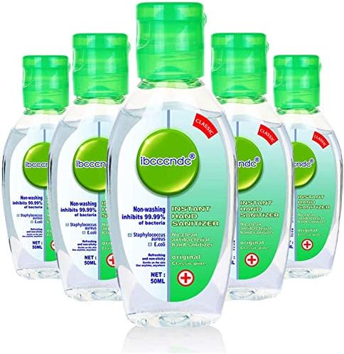 llwei258 (Pack Of 5) 50ML Moisturizing Gel Hand Wash Soap Disposable No Clean Waterless Hand Wash Gel, Quick-Drying Moisturizing Hand Wash Liquid, Mini Travel Pocket Size For School Office Travel