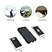 QueenAcc 15000mAh Solar Charger, Solar Power Bank with LED Flashlight Portable Charger, Backup Solar Power Pack, Dual USB Port Solar Battery Charger for Smart phones and Other USB Devices(black)