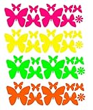 Blacklight Butterfly Body Stickers