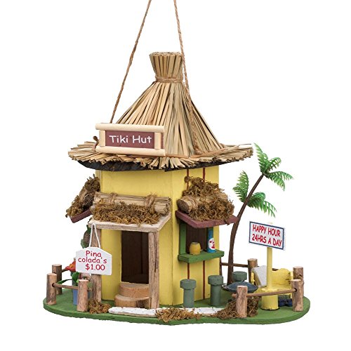 Tiki Hut Hanging Birdhouse