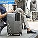 Sweesire Inflatable Travel Pillow, Airplane Pillows, Portable Neck Head Pillow for Kids Traveling, Long Flight, Train, Bus, Office Napping- Come with Eye Mask & Carry Pouch (Grey)