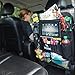 DMoose Car Backseat Organizer for Kids with Touchscreen and 9 storage Pockets, Tablet Holder, Water Bottle, Toys, Drinks and Space Saving Storage, Seat Protector Kick Mats and Travel Support