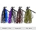 RUNCL Anchor Box - Flipping Jigs, Bass Fishing Jigs 1/2oz - Double Spike Trailer Keeper, Silicone Skirts, Taper-Shaped Streamlined Head, Weedguard System, Proven Colors - Fishing Lures (Pack of 4)