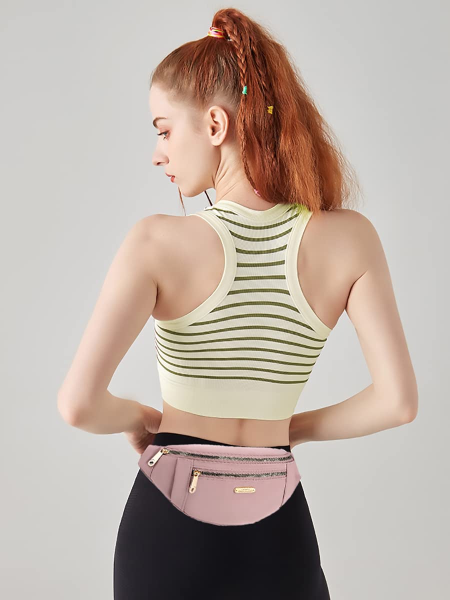 EVANCARY Fanny Packs Waist Pack for Women, Waterproof Waist Bag with Adjustable Strap for Travel Sports Running