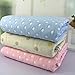 Organic Dream Baby Muslin Swaddle Blanket - Oversized 47in x 47in - Ultra Soft (Pink Dot)