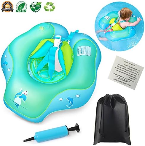 KITASST Inflatable Baby Pool Float Infant Swimming Ring - Waist Float Ring Inflatable Floats Water Pool Toys for Bathtub and Swimming Pool Suitable for 6-30 Months Toddlers Kids Children(Free Gifts)