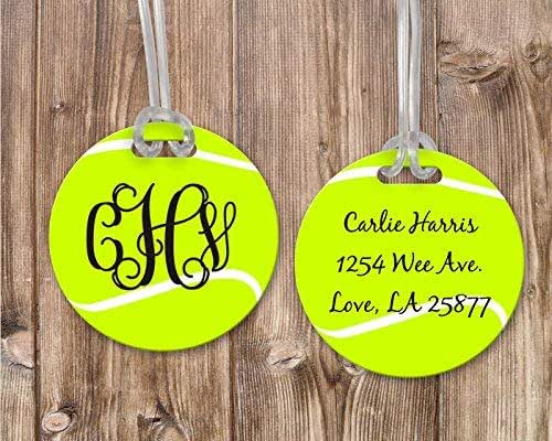 tennis bag tags personalized