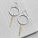 Silpada 'Intermix' Open Circle Movable Drop Earrings in Sterling Silver & Brass