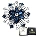 SIYWINA Fashion Scarf Ring Buckle Scarf Clip Triple Slide Jewelry Shiny Clothing