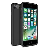 iPhone 7 Case, MaxboostÂ® [DuraSLIM Series] Heavy-Duty Dual-Layer Soft Touch Protective Cases Cover [Black] Soft TPU Bumper with Hard Shell Solid Polycarbonate Back Cases for Apple iPhone 7 2016