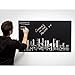 Shengtang Extra Large Removable Chalkboard Paper Roll with 5 Color Chalks, Self-Adhesive Blackboard Sticker for Home School Office Wall Decals Paper Sticker (78.7