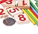 HugeStore Colorful Wooden Counting Sticks Rods with Box for Kids Toddlers Math Educational Learning Tools