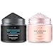 Aprilis Activated Charcoal & Cherry Teeth Whitening Powder Set, Natural & Organic Teeth Stain Remover, Rich in Vitamin C, Non-Abrasive and Safe on Enamel, 1 oz Each