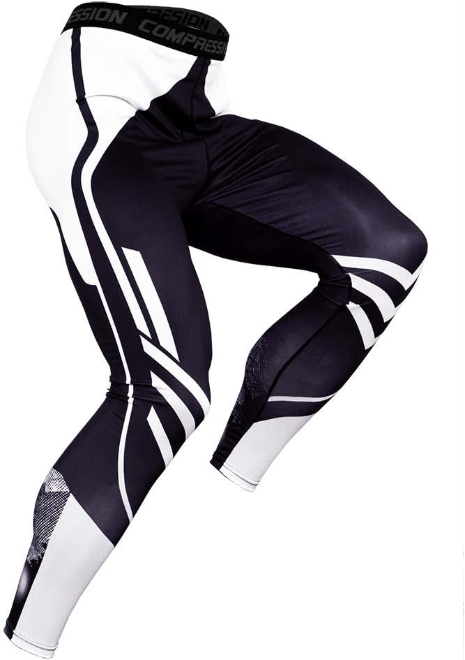 NATURET Compression Pants Baselayer Running Yoga Mens Sports Cool Dry Shaper Gym Workout Leggings Athletic