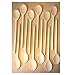 Mr.Woodware 12 Inch Wooden Spoons for Cooking - Set of 12 Long Handle Oval Wooden Spoon for Mixing, Stirring, Tasting - Kitchen Wooden Utensils For Cooking and Crafts, Personalized Wood Burning
