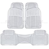 Premium Heavy Duty SUV Van Pick-Up Clear 3PC Rubber Floor Mats