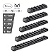 MGP CQB M-Lok Polymer Picatinny Rail Slots, 5-Slot 7-Slot 9-Slot 11-Slot 13-Slot Lightweight Rail Section Accessories with 10 T-Nuts, 10 Screws and 1 Pcs Wrench. -5 Pieces (Black)