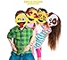 Emoji Party Masks 12 Pack, For Party Favors and Giveaways by Big Mo's Toys
